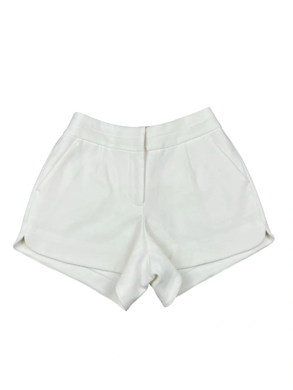 NWT CROSY by MOLLIE BURCH MURRAY SHORTS in WHITE luxury size XS gold button XS